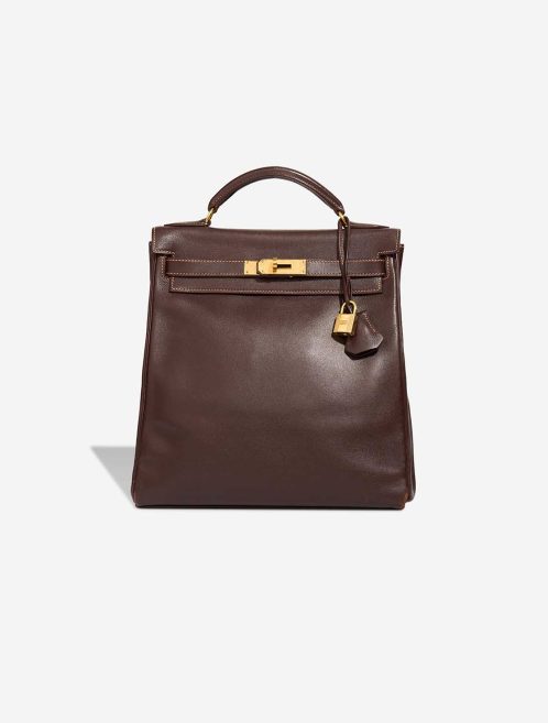 Hermès Kelly Backpack Gulliver Chocolat Front | Sell your designer bag