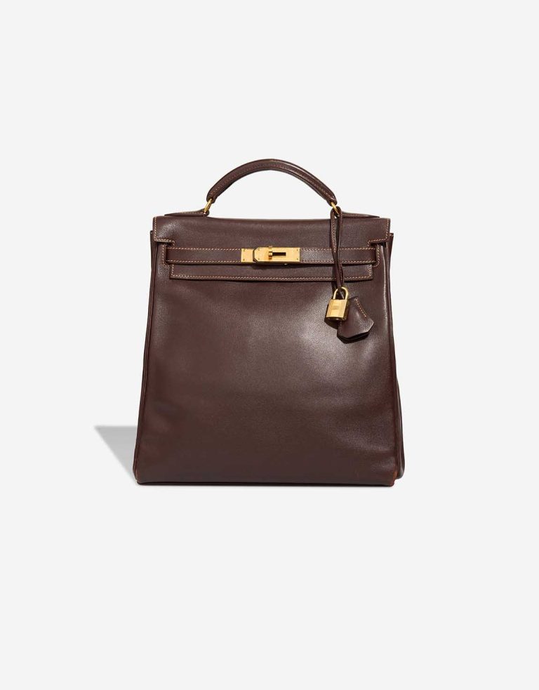 Hermès Kelly Backpack Gulliver Chocolat Front | Sell your designer bag