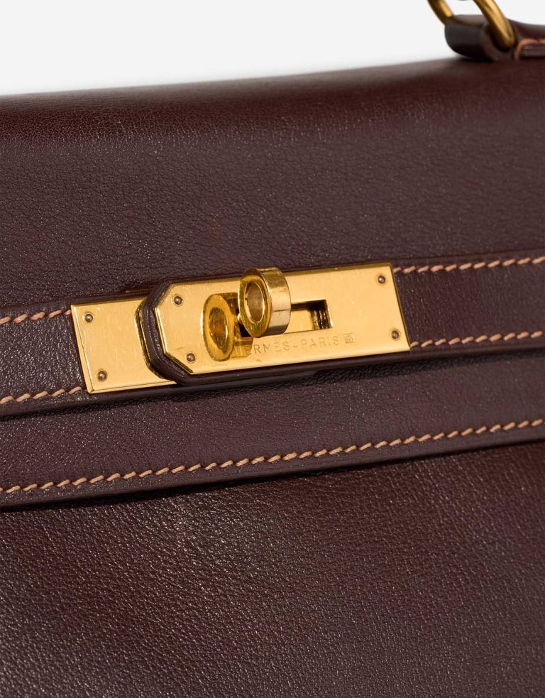 Hermès Kelly Backpack Gulliver Chocolat Closing System | Sell your designer bag