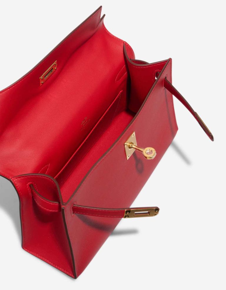 Hermès Kelly Pochette Swift Rouge Radieux Inside | Sell your designer bag