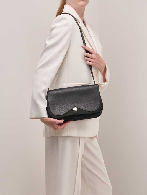 Hermès Colorado Clémence / Canvas Black on Model | Sell your designer bag