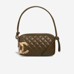 Chanel Cambon Shoulder Bag Lamb / Python Khaki Front | Sell your designer bag