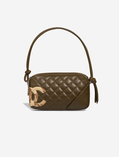 Chanel Cambon Shoulder Bag Lamb / Python Khaki Front | Sell your designer bag
