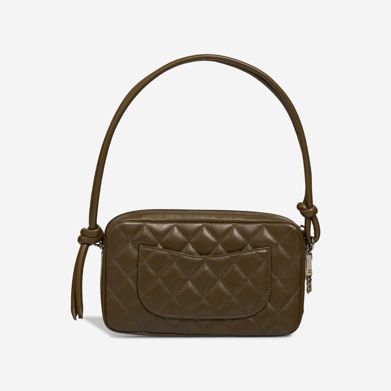 Chanel Cambon Shoulder Bag Lamb / Python Khaki | Sell your designer bag