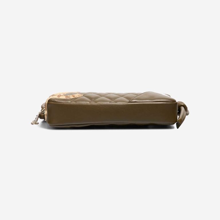 Chanel Cambon Shoulder Bag Lamb / Python Khaki | Sell your designer bag