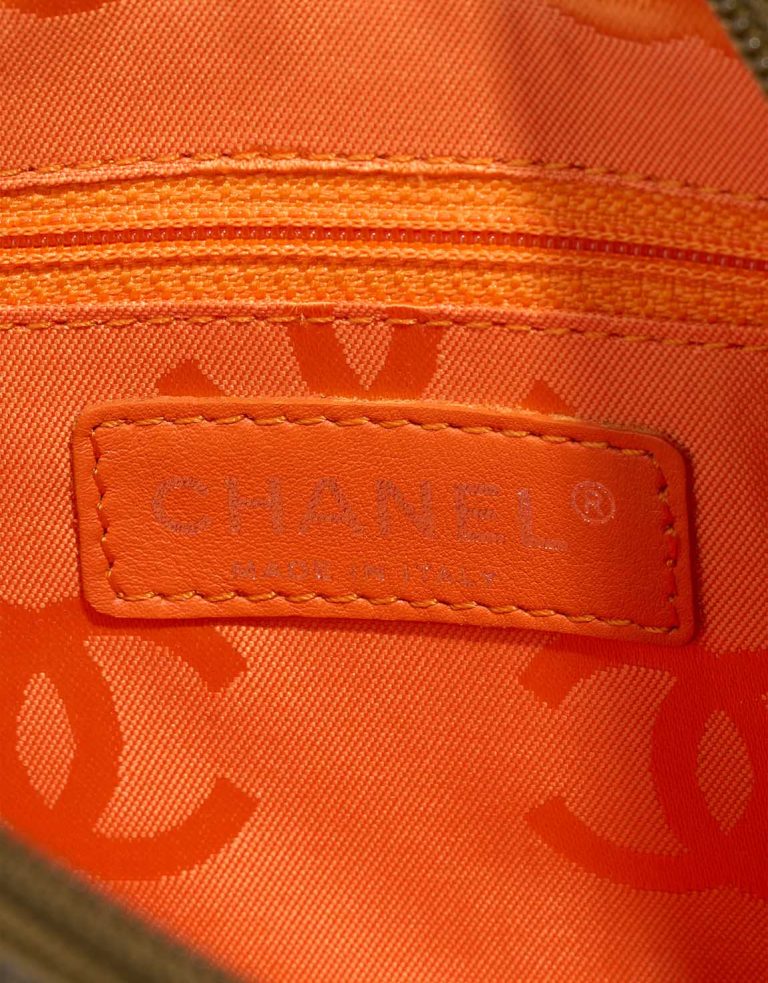 Chanel Cambon Shoulder Bag Lamb / Python Khaki Logo | Sell your designer bag