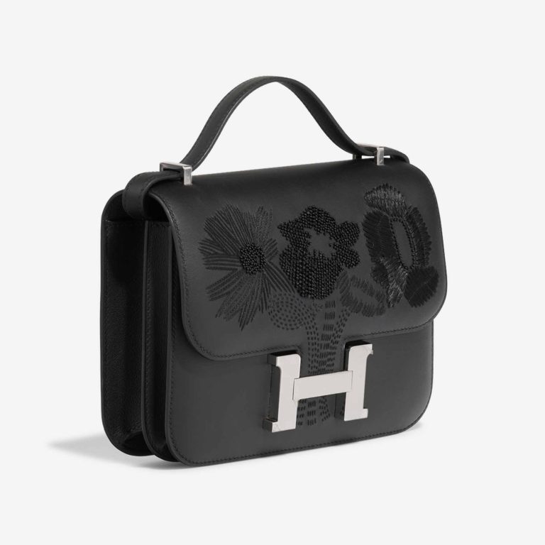 Hermès Constance Dancing Flowers 18 Swift Black | Sell your designer bag