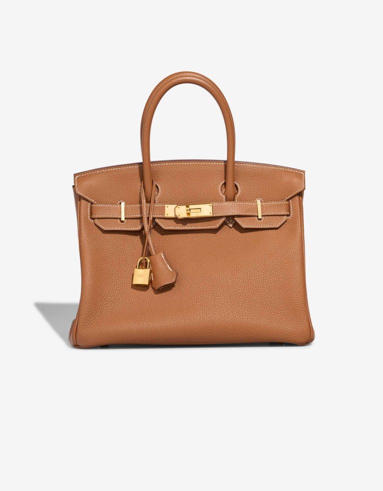 Hermès Birkin 30 Togo Gold Front | Sell your designer bag