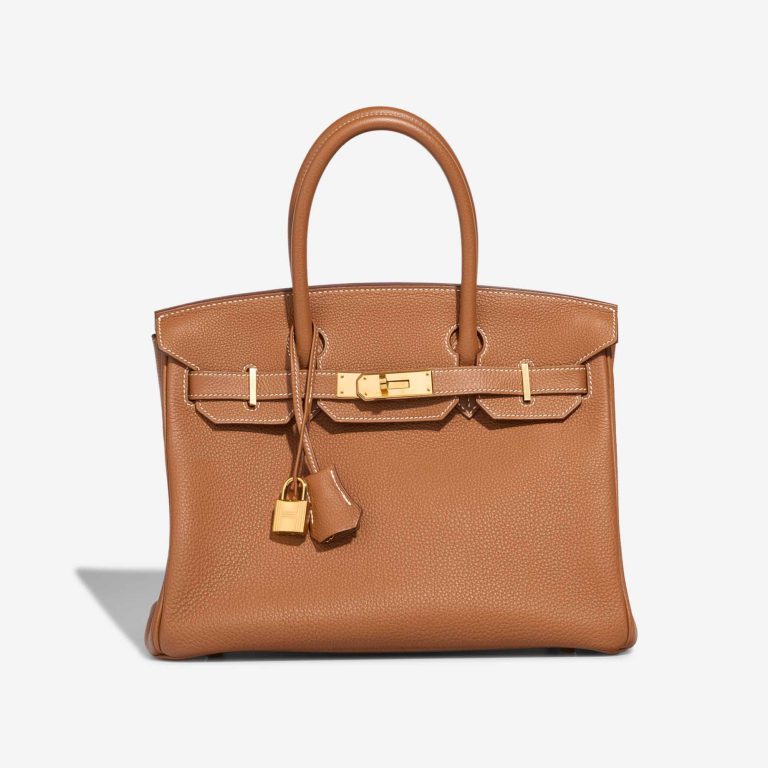 Hermès Birkin 30 Togo Gold Front | Sell your designer bag