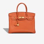 Hermès Birkin 30 Togo Orange Front | Sell your designer bag