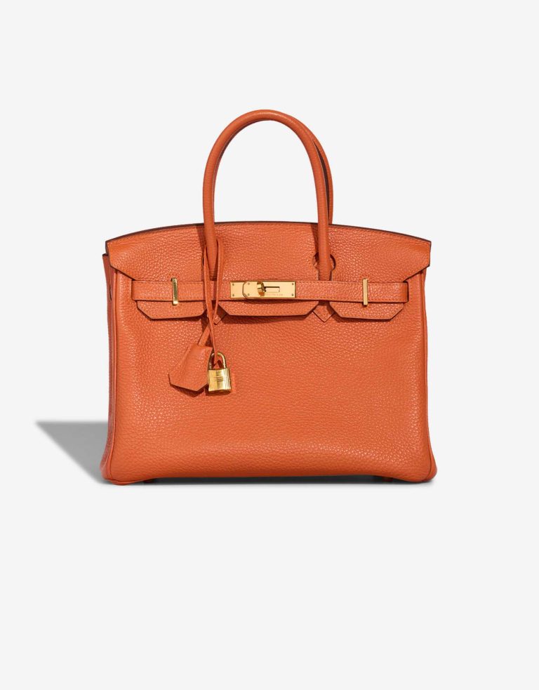 Hermès Birkin 30 Togo Orange Front | Sell your designer bag