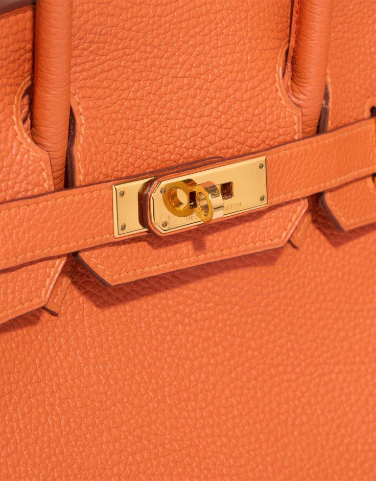 Hermès Birkin 30 Togo Orange Closing System | Sell your designer bag