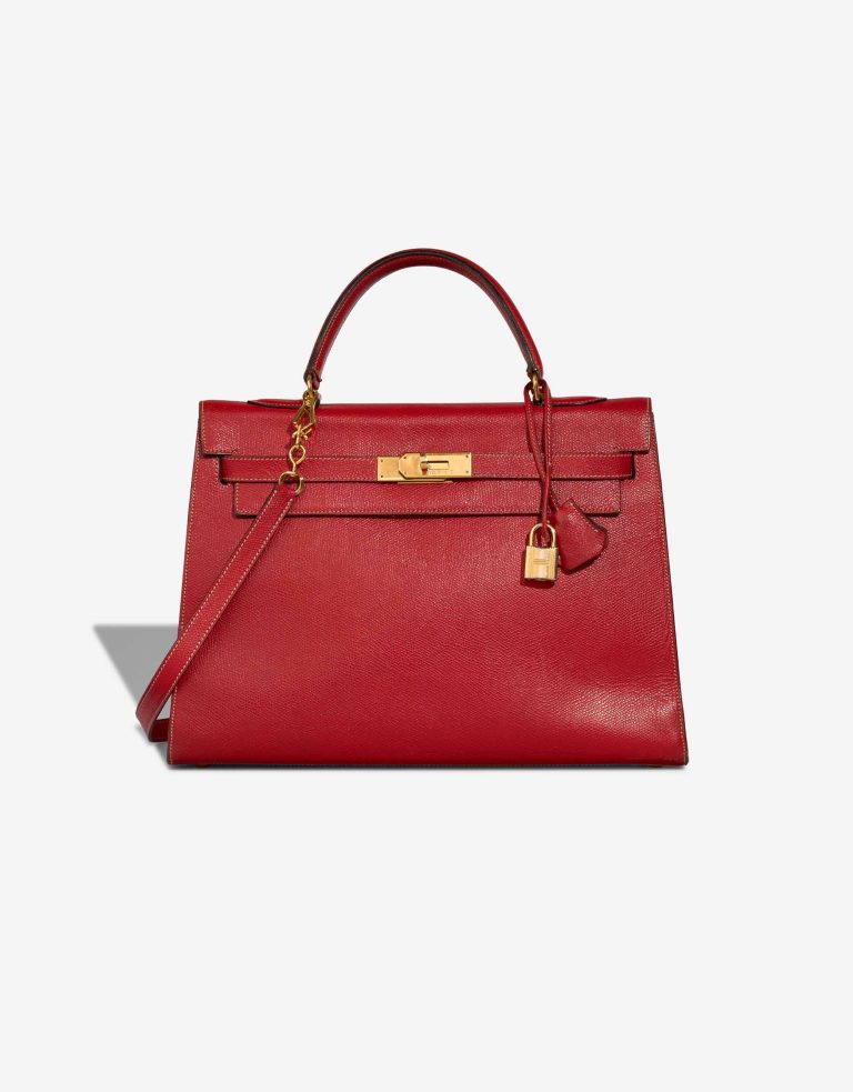 Hermès Kelly 32 Courchevel Rouge Vif Front | Sell your designer bag