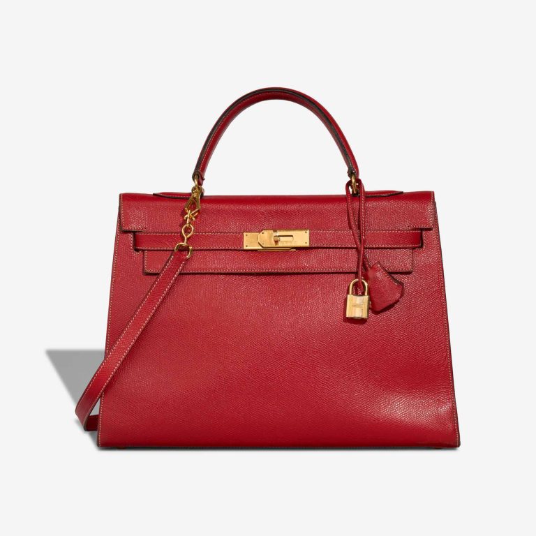 Hermès Kelly 32 Courchevel Rouge Vif Front | Sell your designer bag