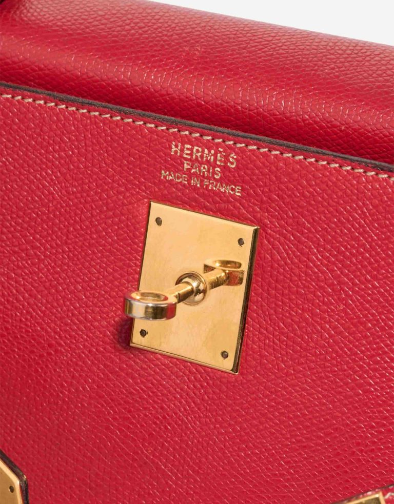 Hermès Kelly 32 Courchevel Rouge Vif Logo | Sell your designer bag