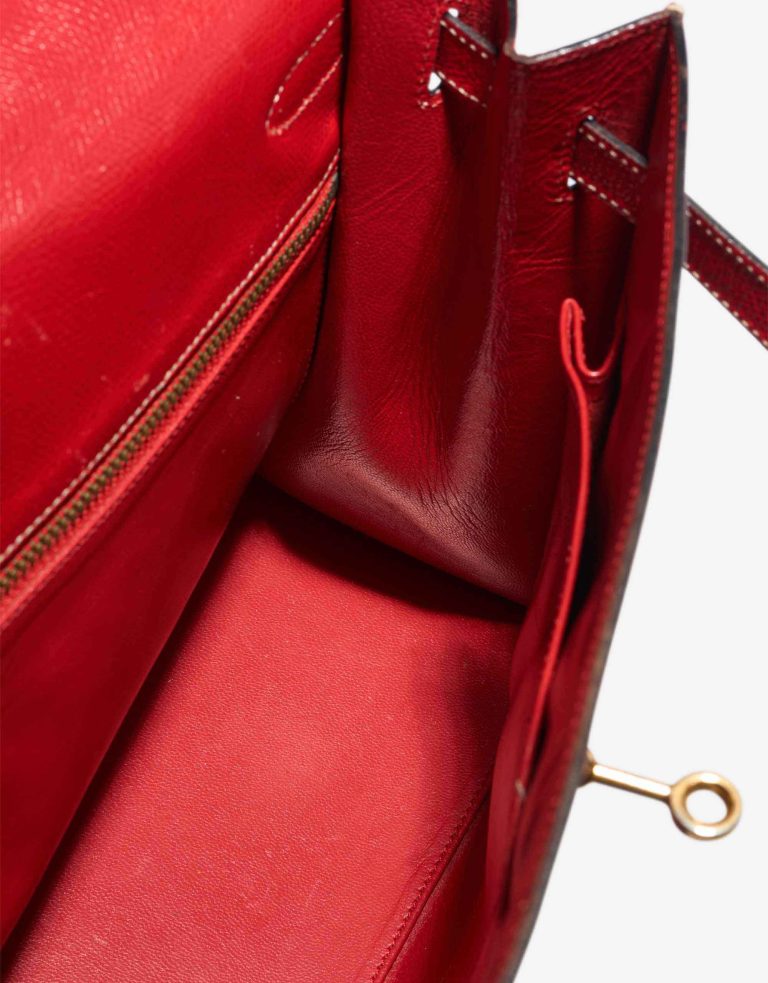Hermès Kelly 32 Courchevel Rouge Vif Inside | Sell your designer bag