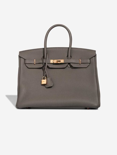 Hermès Birkin 35 Togo Gris Étain Front | Sell your designer bag