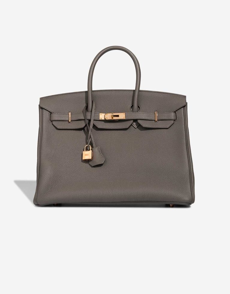 Hermès Birkin 35 Togo Gris Étain Front | Sell your designer bag
