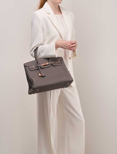 Hermès Birkin 35 Togo Gris Étain on Model | Sell your designer bag