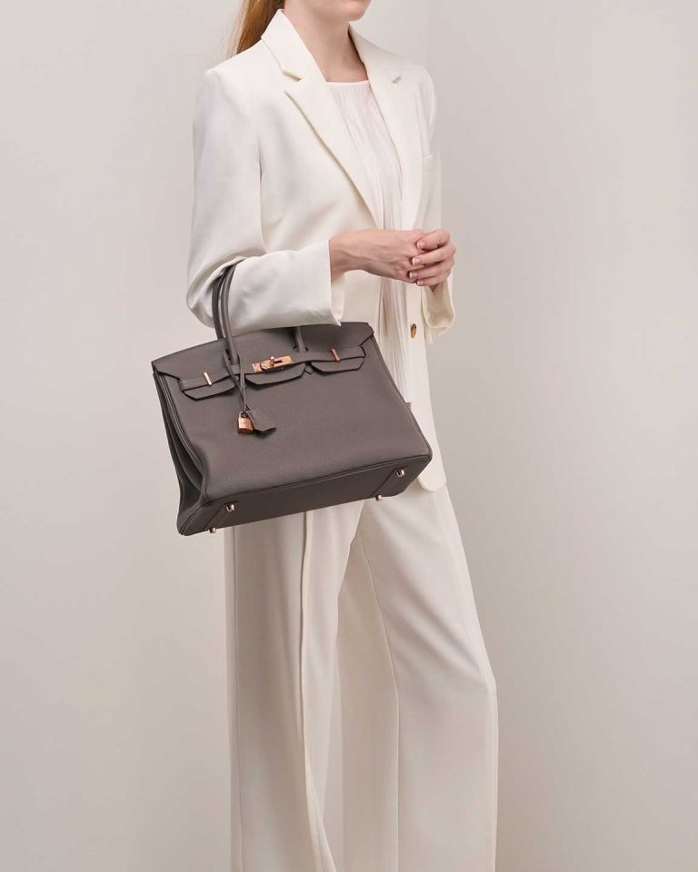Hermès Birkin 35 Togo Gris Étain Front | Sell your designer bag