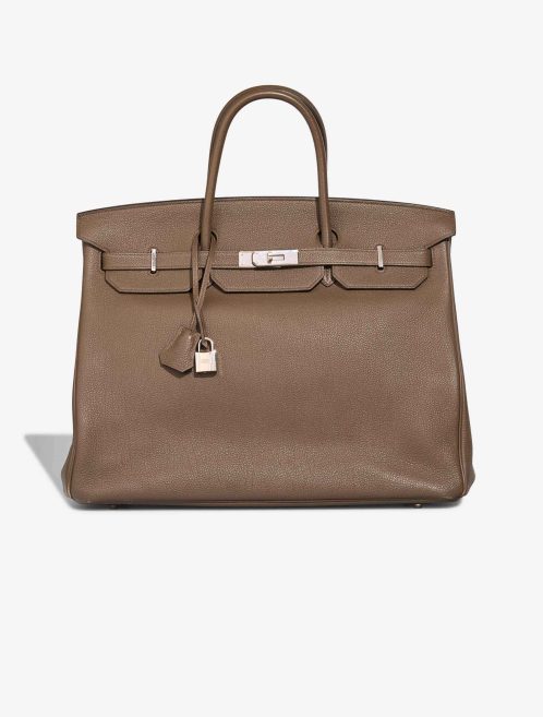 Hermès Birkin 40 Evercolor Étoupe Front | Sell your designer bag