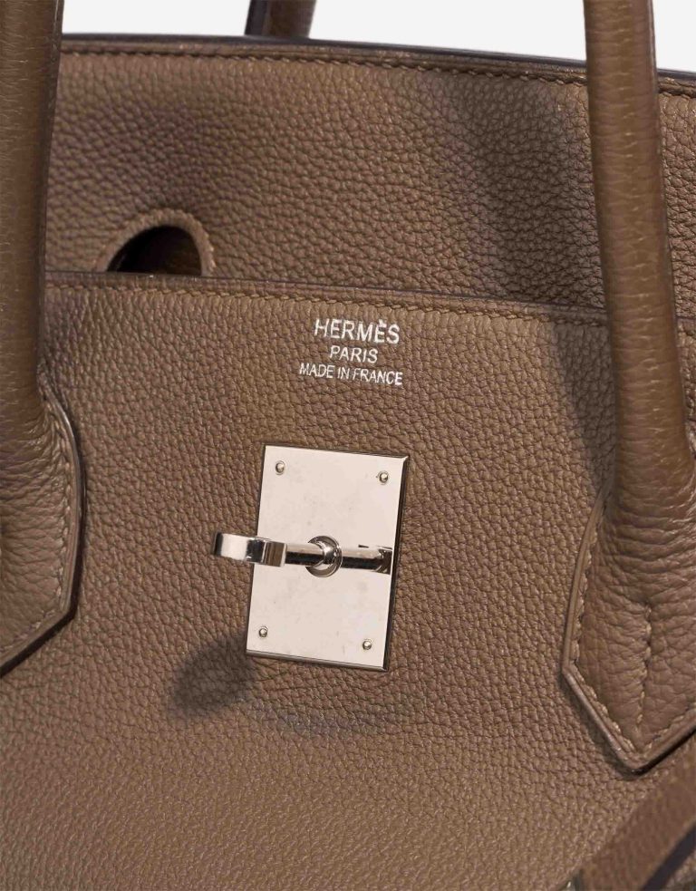 Hermès Birkin 40 Evercolor Étoupe Logo | Sell your designer bag
