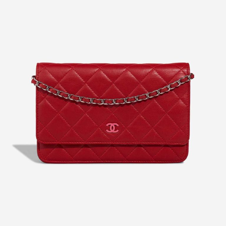 Chanel Timeless Wallet On Chain Lamb Red Front | Sell your designer bag
