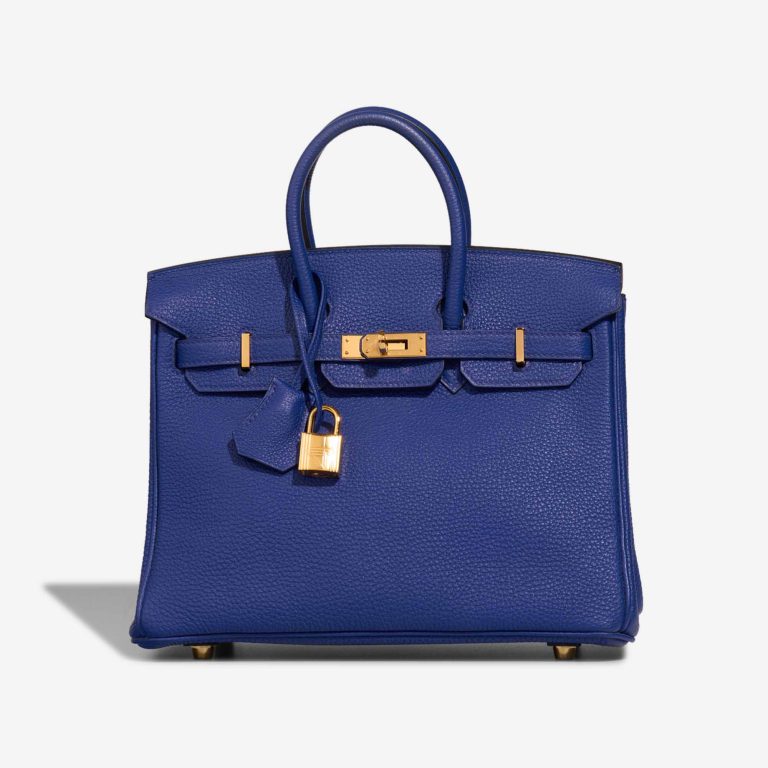 Hermès Birkin 25 Togo Bleu Électrique Front | Sell your designer bag