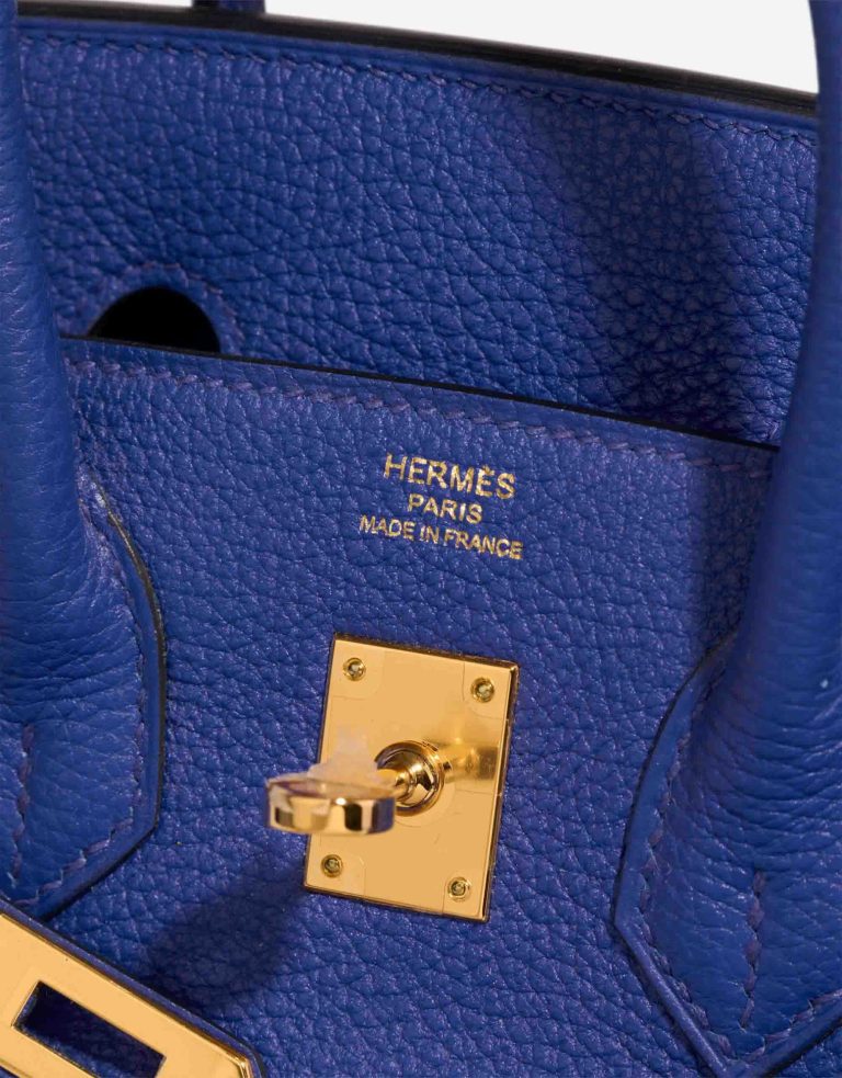Hermès Birkin 25 Togo Bleu Électrique Logo | Sell your designer bag