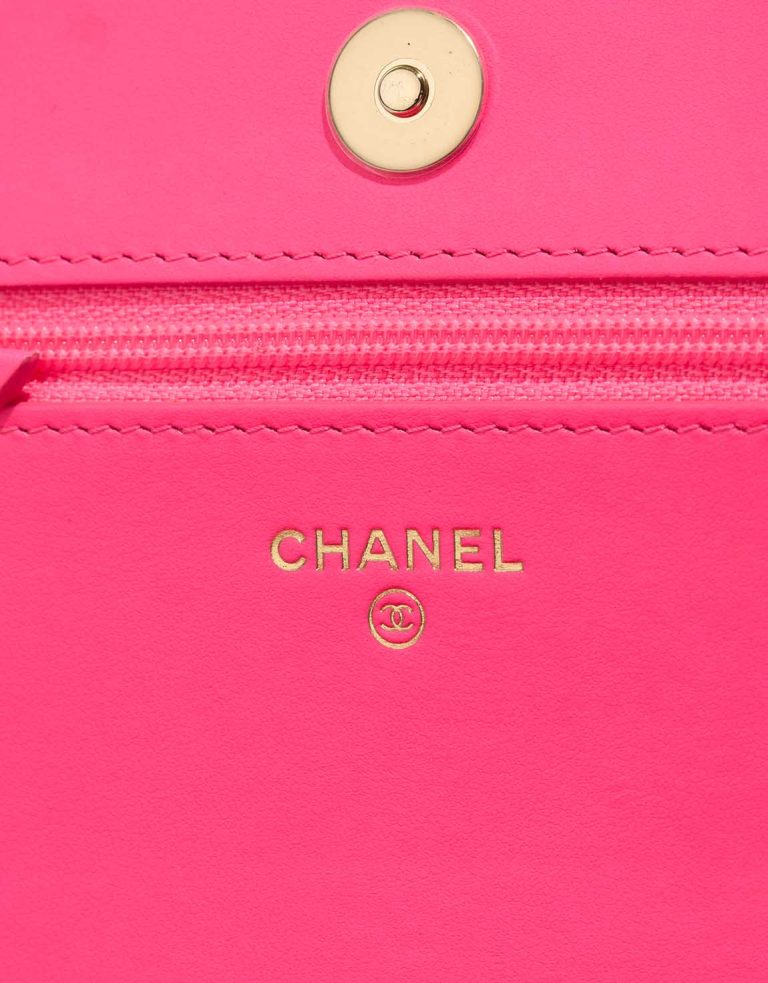 Chanel Boy Wallet On Chain Patent Hot Pink Logo | Sell your designer bag