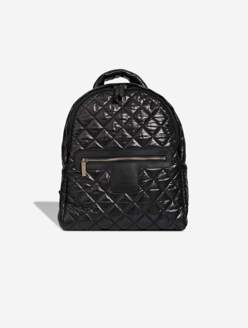 Chanel Cocoon Backpack Calf / Nylon Black Front | Sell your designer bag