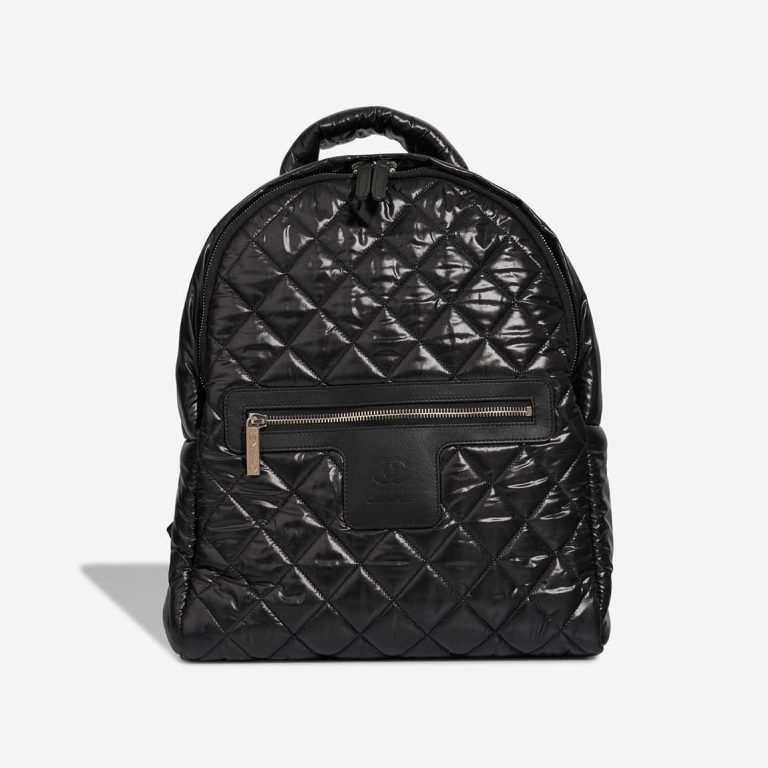 Chanel Cocoon Backpack Calf / Nylon Black Front | Sell your designer bag