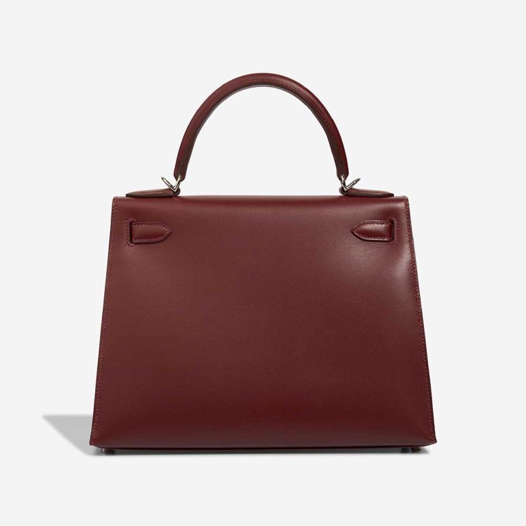 Hermès Kelly 28 Lettre M Chèvre Mysore / Box / Epsom Rouge H / Rouge Vermillon / Rouge Grenat / Rose Tyrien | Sell your designer bag