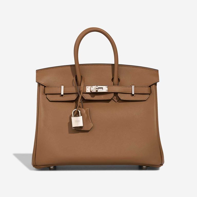 Hermès Birkin 25 Swift Alezan / Beige Marfa Front | Sell your designer bag