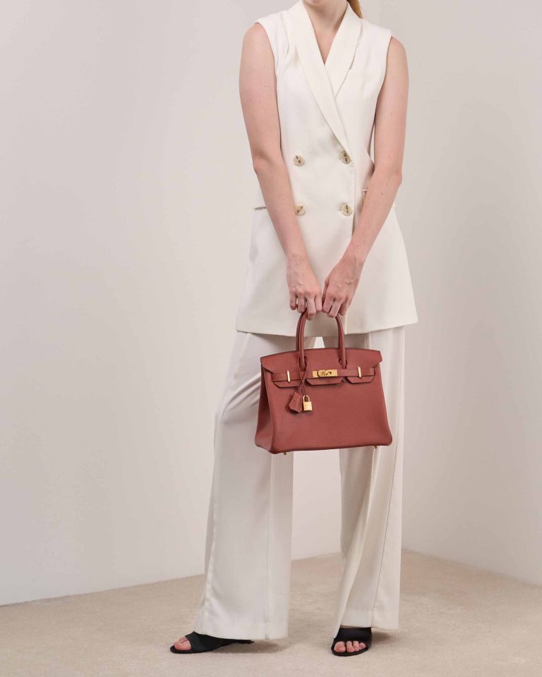 Hermès Birkin HSS 30 Chèvre Mysore Cuivre Front | Sell your designer bag