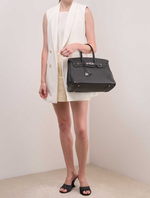 Hermès Birkin 35 Togo Black on Model | Sell your designer bag
