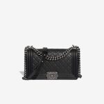 Chanel Boy Medium Lamb Black Front | Sell your designer bag
