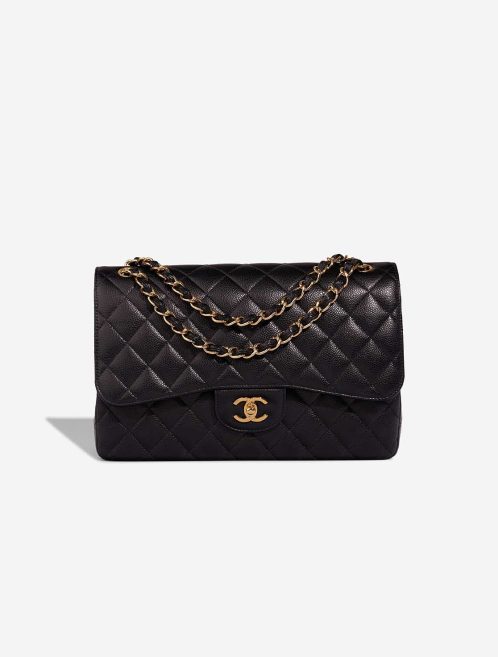 Chanel Timeless Jumbo Caviar Black Front | Sell your designer bag