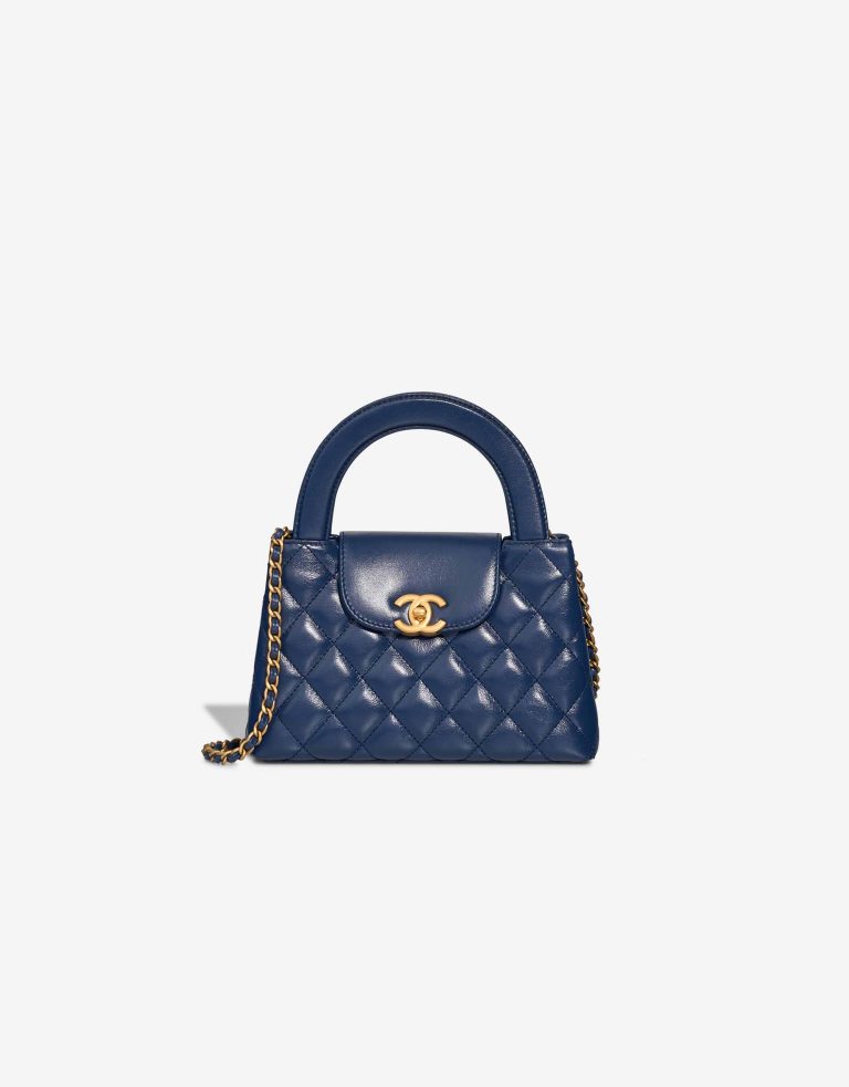 Chanel Kelly Medium Aged Calf Dark Blue Front | Sell your designer bag