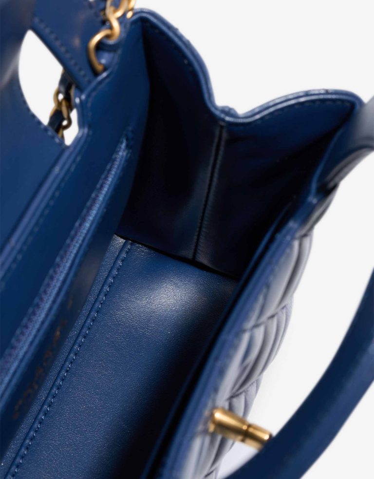 Chanel Kelly Medium Aged Calf Dark Blue Inside | Sell your designer bag