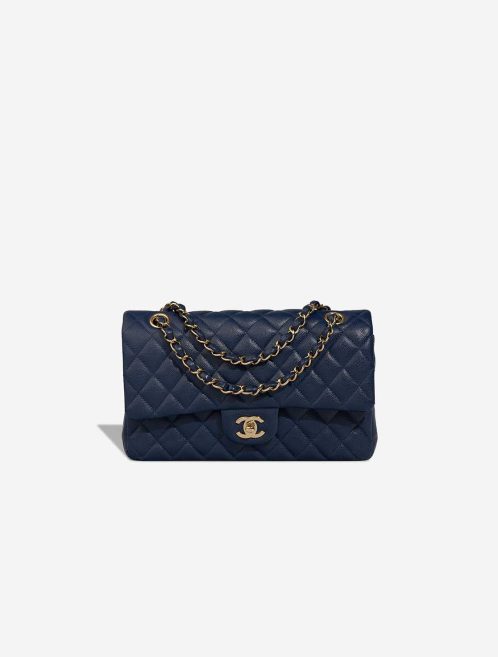 Chanel Timeless Medium Caviar Blue Front | Sell your designer bag
