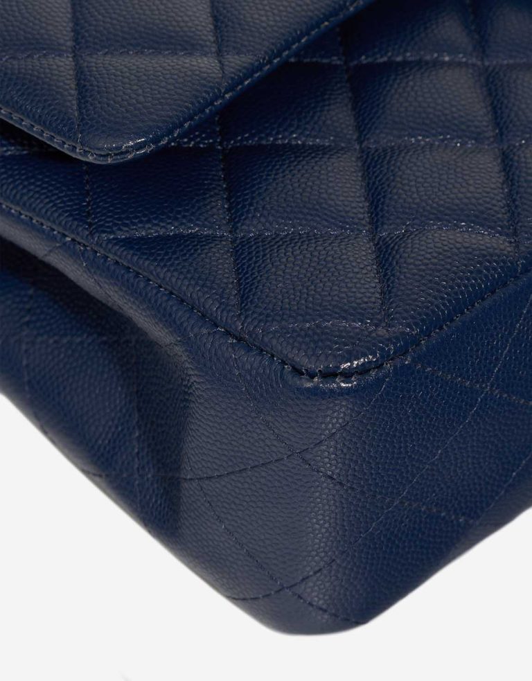 Chanel Timeless Medium Caviar Blue Signs of wear | Sell your designer bag