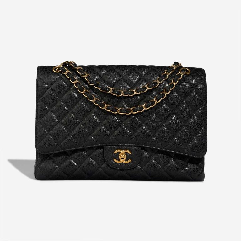 Chanel Timeless Maxi Caviar Black Front | Sell your designer bag