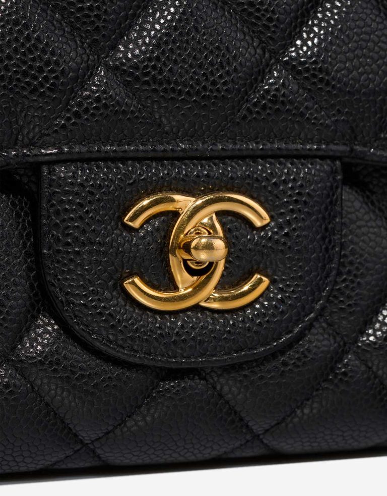 Chanel Timeless Maxi Caviar Black Closing System | Sell your designer bag