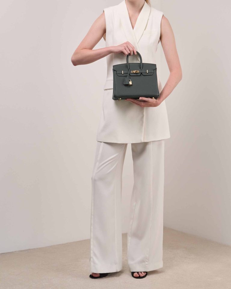 Hermès Birkin 25 Togo Vert Mangrove Front | Sell your designer bag