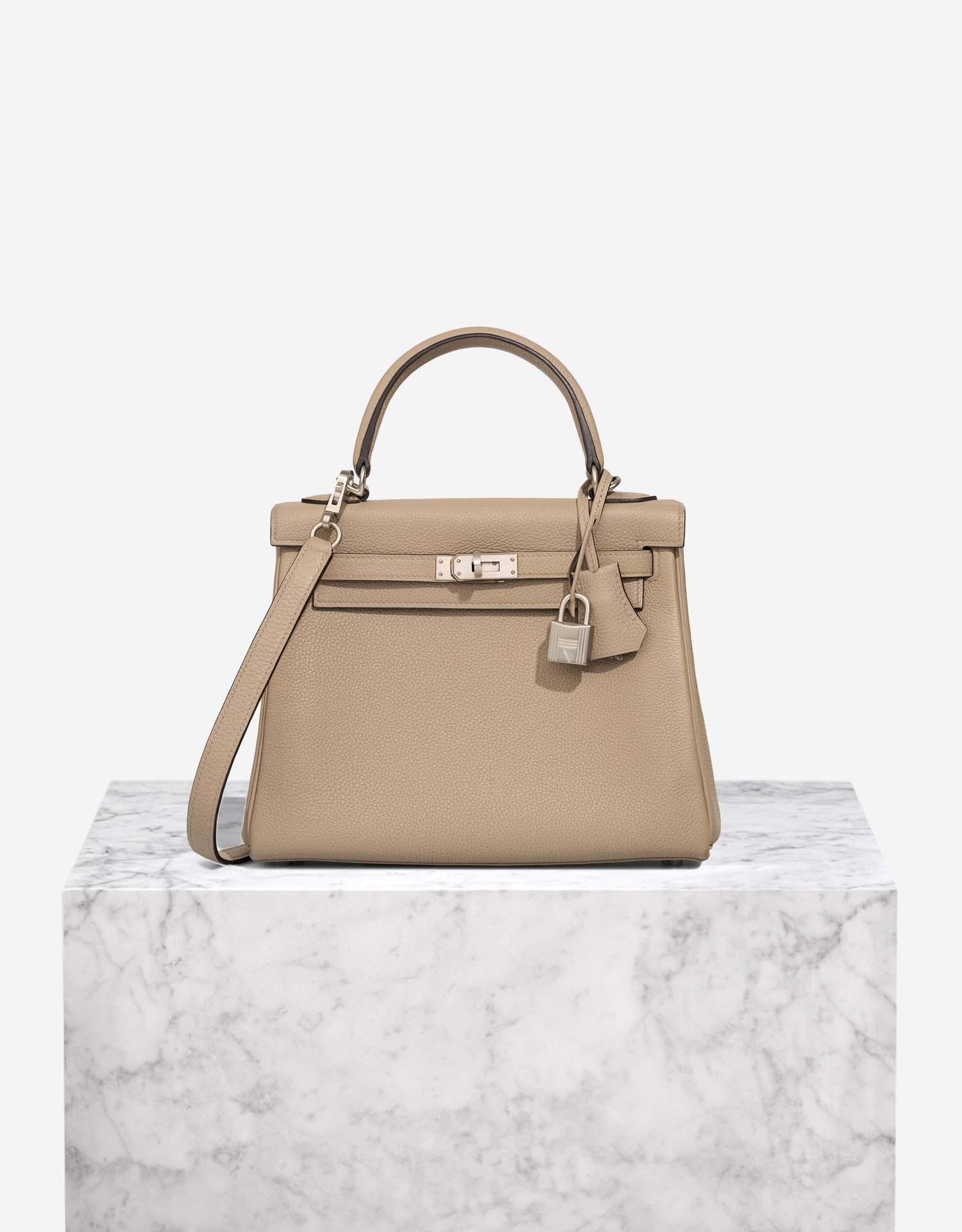 Hermès Kelly HSS 25 Togo Gris Tourterelle / Bleu Électrique | SACLÀB