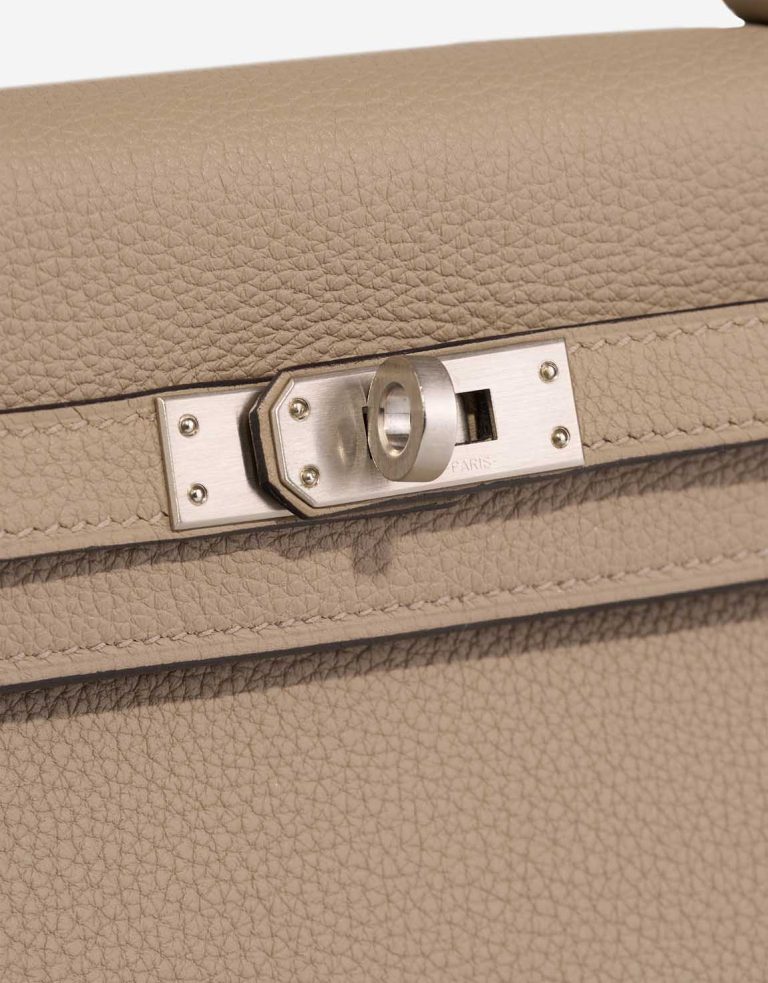 Hermès Kelly HSS 25 Togo Gris Tourterelle / Bleu Électrique Closing System | Sell your designer bag