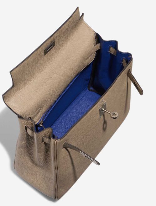 Hermès Kelly HSS 25 Togo Gris Tourterelle / Bleu Électrique Inside | Sell your designer bag