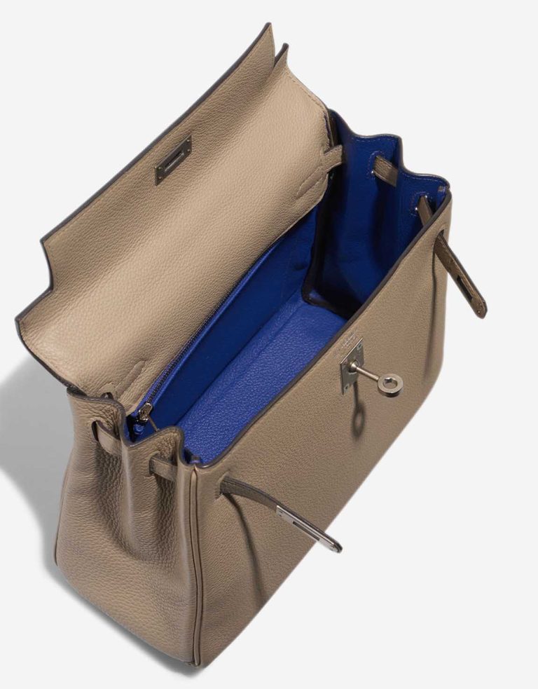 Hermès Kelly HSS 25 Togo Gris Tourterelle / Bleu Électrique Inside | Sell your designer bag