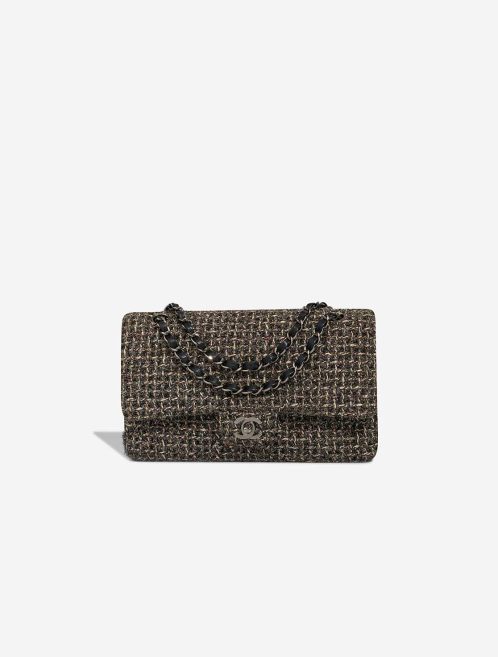 Chanel Timeless Medium Tweed Grey / Silver Front | Sell your designer bag